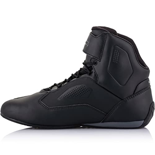 Alpinestars Faster-3 Rideknit - Botas de moto (negro/plateado/rojo, 14 (48)