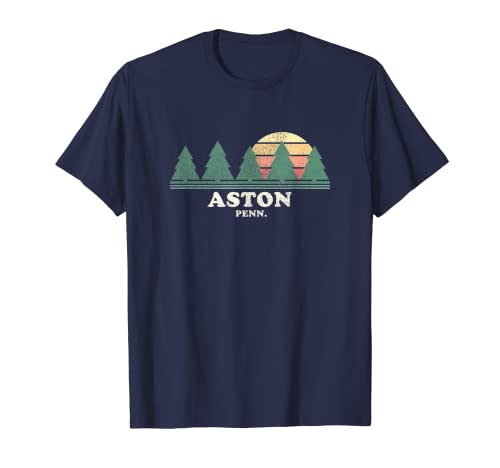 Aston PA - Camiseta retro retro de los años 70 Camiseta