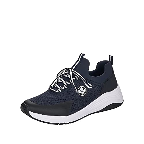 Rieker M0650, Zapatillas Mujer, Blau, 38 EU