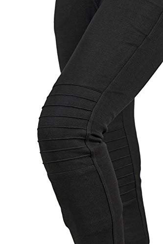 GREAT BIKERS GEAR - Leggings protectores de Kevlar para mujer, pierna corta, Negro -, XXL