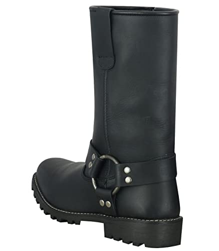 LOVO Botas para moto Custom (unisex) COLOR NEGRO (numeric_40)