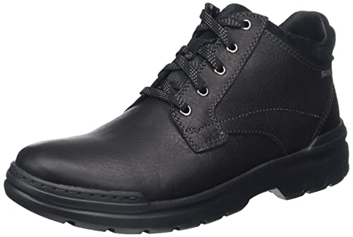 Clarks Rockie2 Upgtx, Botines Hombre, Negro (Black Leather), 48 EU