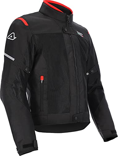 ACERBIS 0024550.323.066 Chaqueta (CE) 3 en 1 Ruby Negro Rojo Talla L, Unisex-Adult