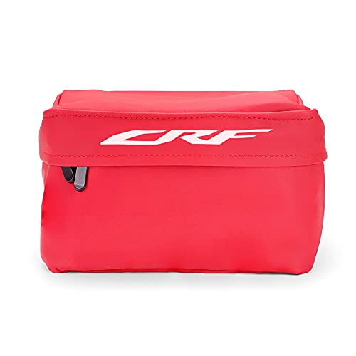 Bolsa de almacenamiento de herramientas para guardabarros de asiento trasero para Honda CRF125F CRF150F CRF230F CRF250F CRF250L Rally CRF250M CRF300L CRF450L Motocicleta Off-Road Dirt Pit Bike, rojo