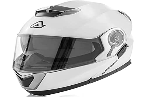 Acerbis Serel Casco Modural, Hombre, Blanco, Medium