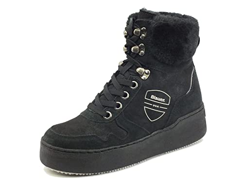 Blauer USA Madeline Black - Botas de piel sintética para mujer, Negro , 40 EU