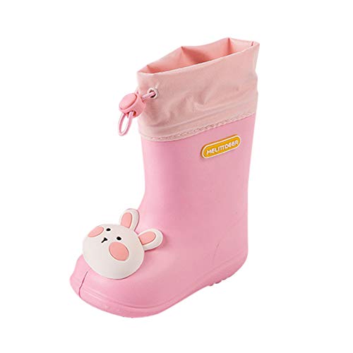 YYTA Unisex Niños Niños Niñas Botas de goma Niños Descalzos dibujos animados Animal Antideslizantes Ligeros Zapatos de agua para playa Botas de lluvia para niños Cómodas zapatillas de lluvia Eva,