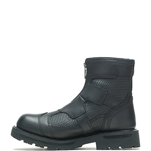 HARLEY-DAVIDSON FOOTWEAR Botas de motocicleta Stealth Carbon Zip para hombre, Negro -, 41.5 EU