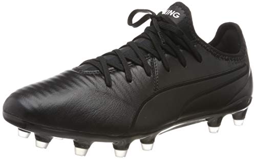 PUMA King Pro FG, Botas de Fútbol, Unisex adulto, Negro (Puma Black/Puma White), 36 EU