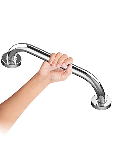 Howdah Agarraderas Baño 30 CM Barra de Agarre de Acero Inoxidable Cromado para el Baño, Asa de Ducha, Asa de Baño, Barras de Agarre Para el Baño