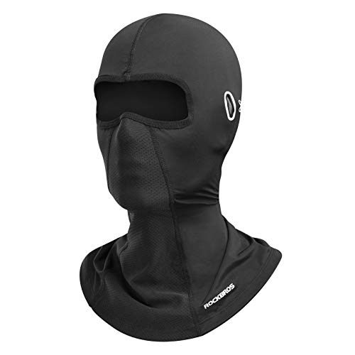 ROCKBROS Balaclava Transpirable de Verano UPF50+ Cubierta de Cara Completa para Hombres Mujeres Ciclismo Moto Deportes al Aire Libre