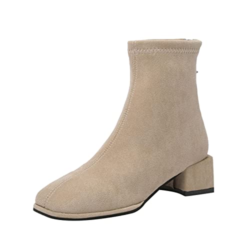 Dasongff Botas planas para mujer con cordones – Botas indias para mujer, botas de moto, cruz, plataforma, para mujer, sexy, botas de equitación, niña, botas de invierno, tacón de botas baratas,