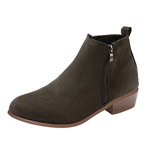 Dasongff Botines antideslizantes zapatos deportivos – Botas indias con flecos para mujer, bota de moto, vintage, cuero, botas de tacón negro, botas de invierno, plataforma gótica, botas Chelsea,