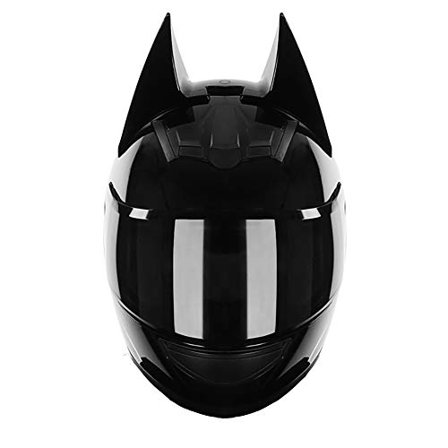 Casco Adulto Moto Integral con Doble Visera Anti Vaho, Cascos Integral para Motocicleta ECE Homologado, Frio Personalidad Helmet para Adulto Hombre Mujer 54~62CM