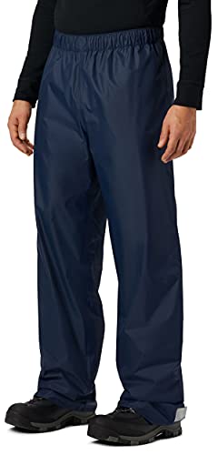 KOUDYEN Pantalones Lluvia Impermeable Hombre Ligero Transpirable Pantalones Trekking Ciclismo Moto Hombre Aire Libre YK5415M-DarkBlue-L