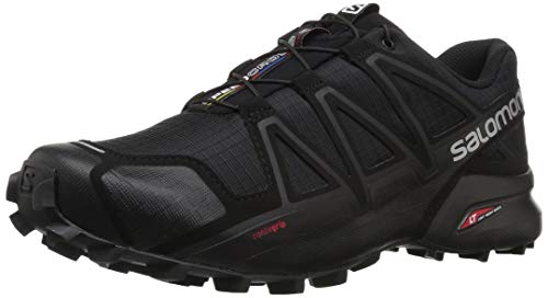 Salomon Speedcross 4, Zapatillas Hombre, Black Metallic, 42 2/3 EU