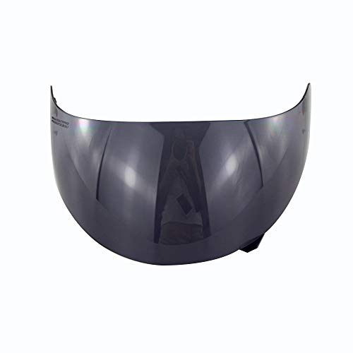 NO LOGO FJY-Visor, Escudo Casco de la Motocicleta de la Cara Llena del Visera del Objetivo Escudo de Motocross Casco de la Moto Cascos Visera for AGV K3 K4 (Color : Dark Brown)