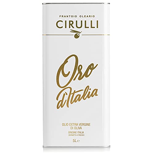 Aceite de oliva virgen extra italiano extraído en frío, lata EVO (5 Litros)