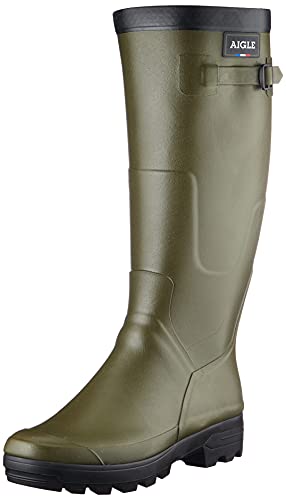 Aigle Benyl Mollet Large, Botas de agua unisex, Verde (Kaki), 42 EU