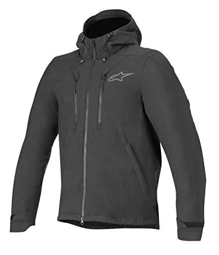 Alpinestars Chaqueta moto Domino Tech Hoodie Black, Negro, S