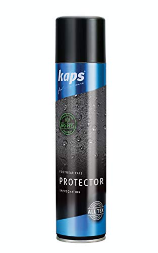 Kaps Protector - Spray Protector para Calzado - Aerosol Impermeable para Botas y Zapatos de Cuero y Tela - Sin Flúor ni PFC (400 ml - 13.52 fl. Oz.)