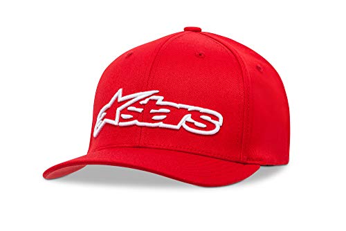 Alpinestars, Blaze Flexfit Hat, Gorra de béisbol, Hombre, Adulto, 1039-81009, S-M, ROJO BLANCO