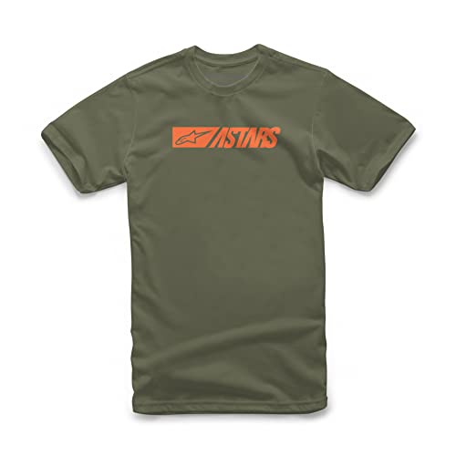 Alpinestars, Reblaze tee, Camisa Manga Corta, Militar/Naranja, M, Hombre