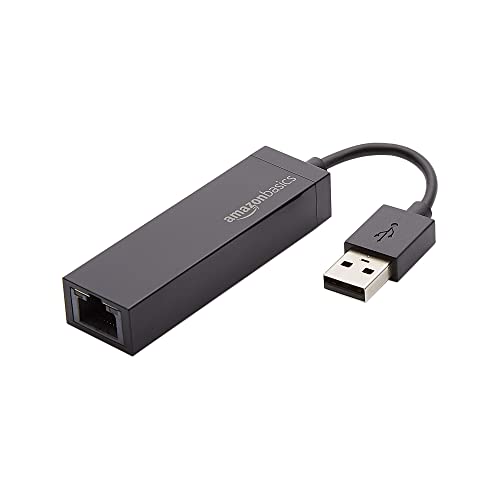 Amazon Basics - Adaptador de red LAN Ethernet 10/100 a USB 2.0