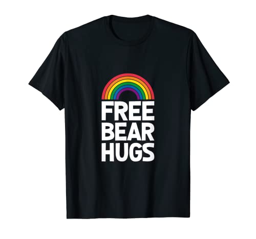 Gratis Bear Hugs Divertido Gay Orgullo Mes Arco Iris Camiseta