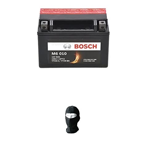 Compatible con Suzuki UH Burgman 125 2002 A 2014      BATERIA Bosch YA Lista para Usar BATERIAS YTX9-BS 12V 8AH 8 AMP Carga Moto Scooter M6010 152X88X106MM