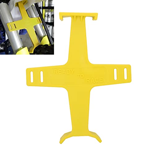 Universal motocicleta horquilla guardia suspensión soporte soporte herramienta de transporte amarre sello protector protección plástico para moto motocross accesorios amarillo