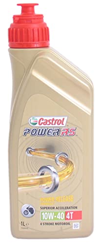 Castrol Potencia RS Motocicleta Aceite de Motor 4t 10 W-40, 1L