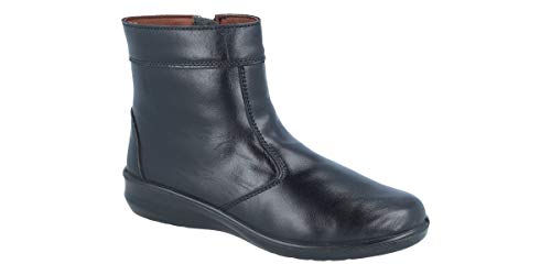 Luisetti Botines de Piel de Mujer, línea Profesional Botin Confort Lady 0352 Talla 39 Color Negro