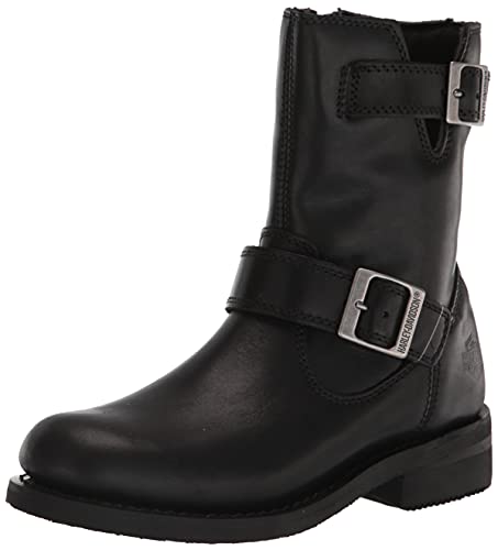 Harley-Davidson Botas de moto Barlyn de 7 pulgadas para mujer, Negro, 41 EU