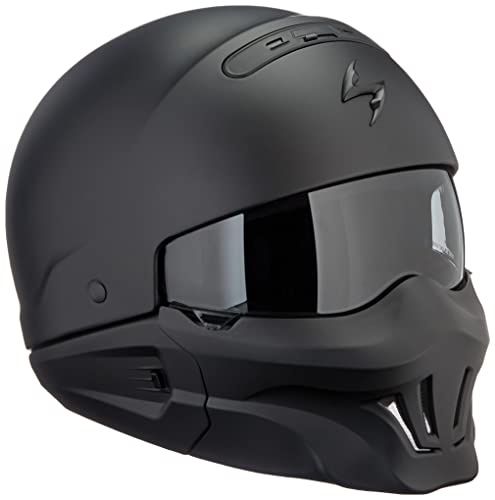 Scorpion NC Casco per Moto, Hombre, Negro, M