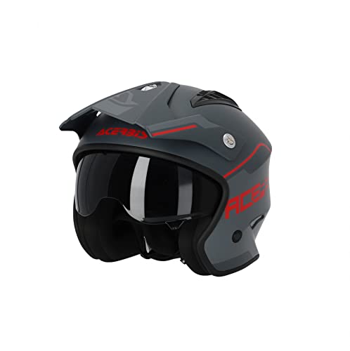 ACERBIS CASCO JET ARIA GREY/RED XL