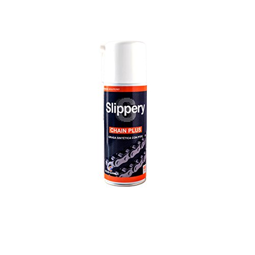 Slippery Chain Plus 400 ml - Grasa sintética con teflón para cadenas con aditivos especiales que confieren a la grasa grandes prestaciones de untuosidad, adherencia y poder sellante