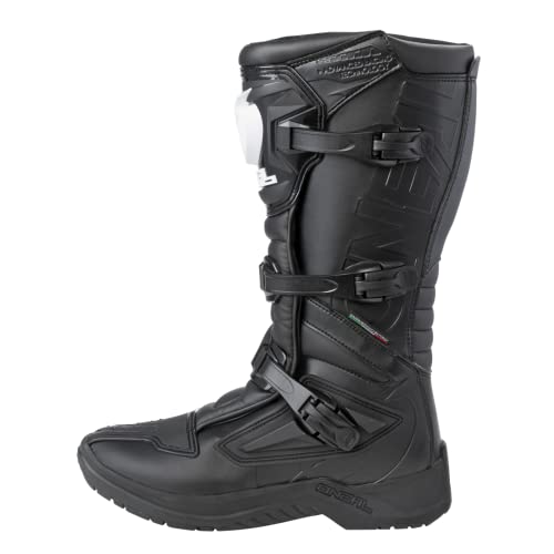 O'NEAL | Botas de Motocross | Moto Enduro | Protección interior de tobillo, pie y zona de cambio, forro perforado Botas RSX | Adulto | Negro | Talla 41