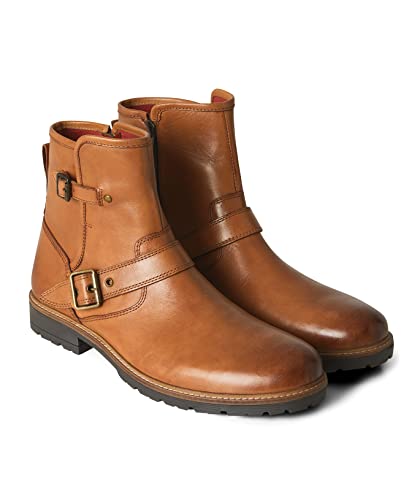 Joe Browns Botas de Motociclista Estilo Chelsea de Cuero, Hombre, Brown, 40.5 EU