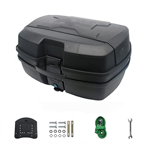 Baúl De Moto Maletas Moto con Cerradura De Seguridad, 45L Multiusos Caja Universal, Top Case Moto para Almacenamiento Casco Equipaje Grande (Color : ID 60mmx20mmx1m)