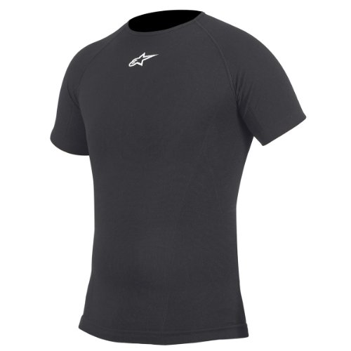 Alpinestars manga corta Debajo del Camisa Summer Tech Performance Black, hombre, color negro, tamaño XS / S