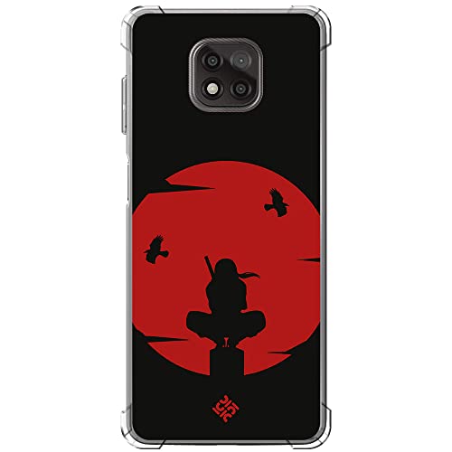 Movilshop Funda Antigolpes para Motorola Moto G Power 2021 Friki y Gamer [ Figura sobre la Luna Roja ] Esquina Reforzada Silicona 1.5mm de Grosor Flexible Transparente Bumper Gel TPU