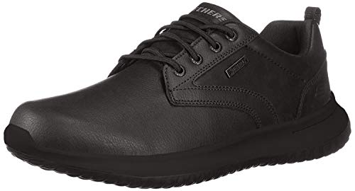 Skechers Delson Antigo, Zapatos Oxford Hombre, Negro (Black 2), 41 EU