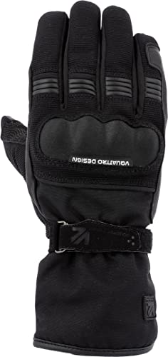 VQuattro Active 17 Guantes de Motocicleta (Black,2XL)