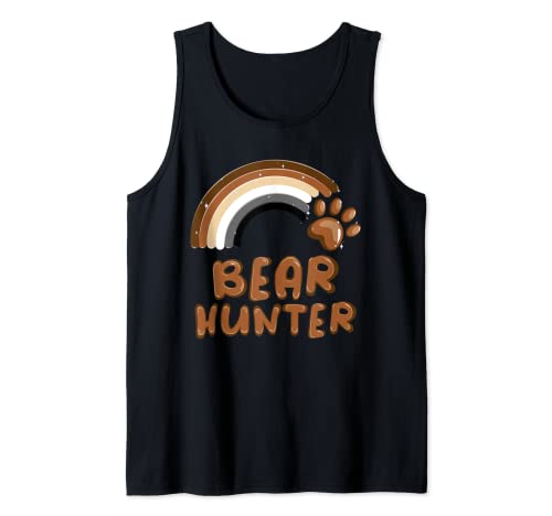 Bear Hunter - Oso Gay Orgullo Arco Iris Camiseta sin Mangas