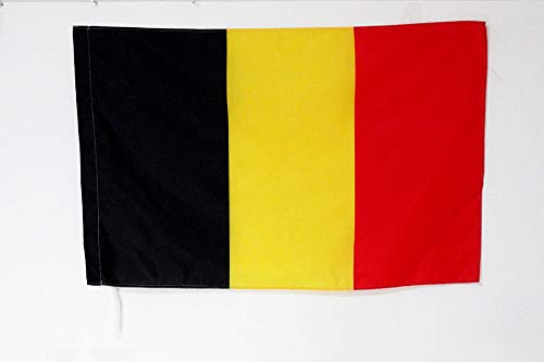 AZ FLAG Bandera Nacional DE Carrera BELGICA 90x60cm para Palo - Bandera Belga 60 x 90 cm