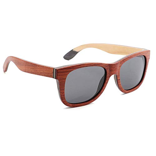 Gafas de Sol de Madera de bambú polarizadas UV400 / Gafas Hechas a Mano para Mujeres Cuando viajan, Deportes y Actividades al Aire Libre/como Regalos para Amigos y Familiares