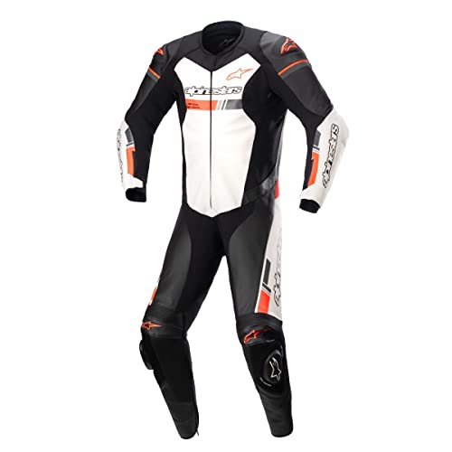 Alpinestars Traje de una pieza de cuero GP Force Chaser (NEGRO/BLANCO/ROJO)