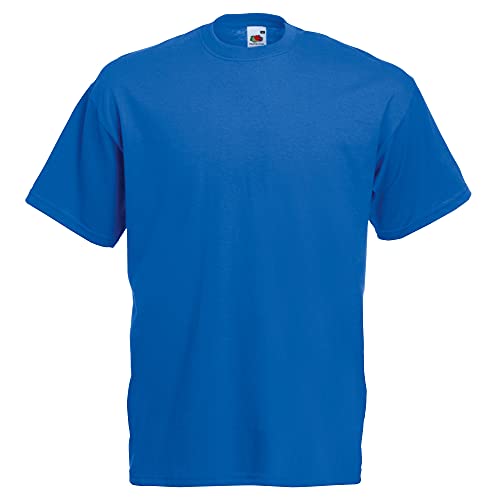 Fruit of the Loom. Camiseta de manga corta para hombre Blu reale XXL