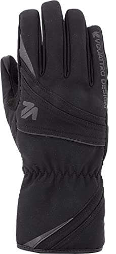 VQuattro Lead Guantes de Motocicleta (Black,M)